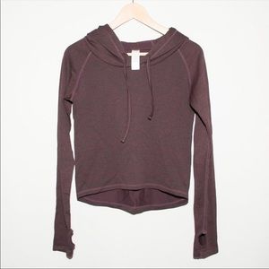 Z by zella purple crop hoodie